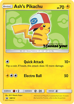 Ash's Pikachu (SM112) [Sun & Moon: Black Star Promos] | L.A. Mood Comics and Games