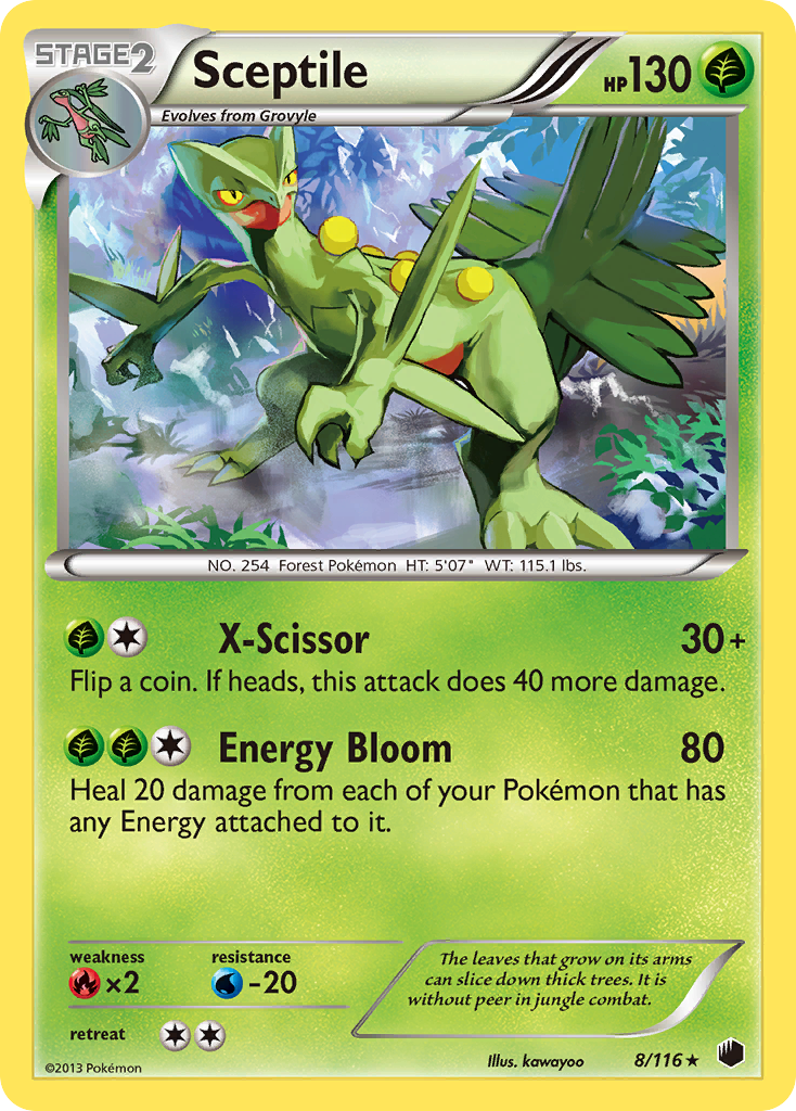 Sceptile (8/116) [Black & White: Plasma Freeze] | L.A. Mood Comics and Games