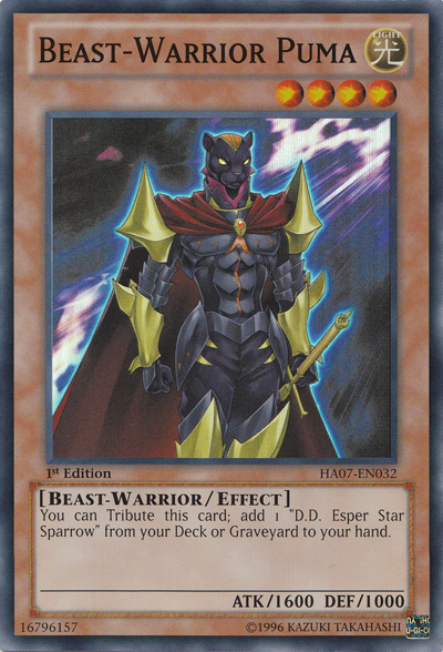 Beast-Warrior Puma [HA07-EN032] Super Rare | L.A. Mood Comics and Games