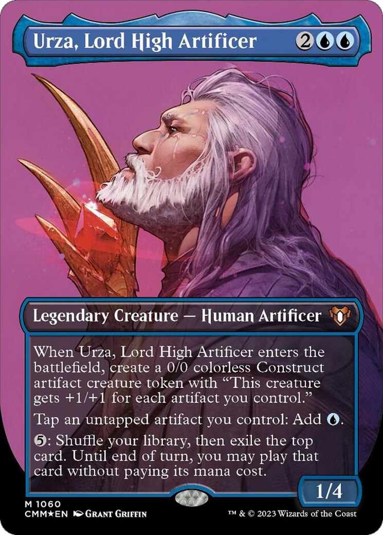 Urza, Lord High Artificer (Borderless Textured Foil Frame Break) [Commander Masters] | L.A. Mood Comics and Games