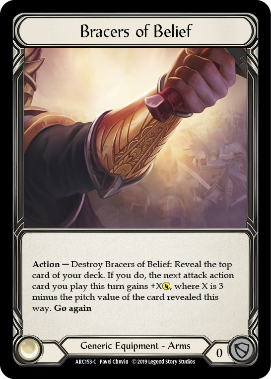 Bracers of Belief [ARC153-C] (Arcane Rising)  1st Edition Cold Foil | L.A. Mood Comics and Games