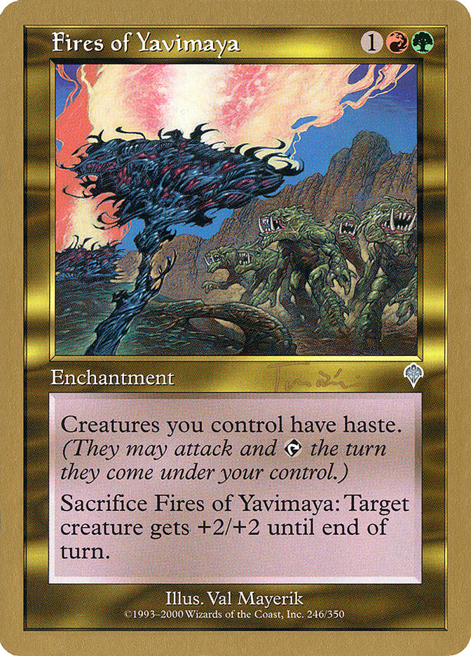 Fires of Yavimaya (Jan Tomcani) [World Championship Decks 2001] | L.A. Mood Comics and Games