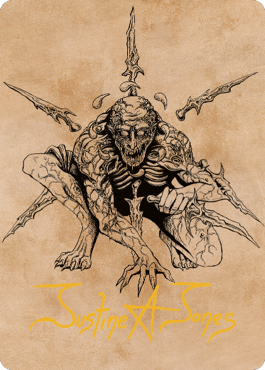 Bhaal, Lord of Murder Art Card (Gold-Stamped Signature) [Commander Legends: Battle for Baldur's Gate Art Series] | L.A. Mood Comics and Games