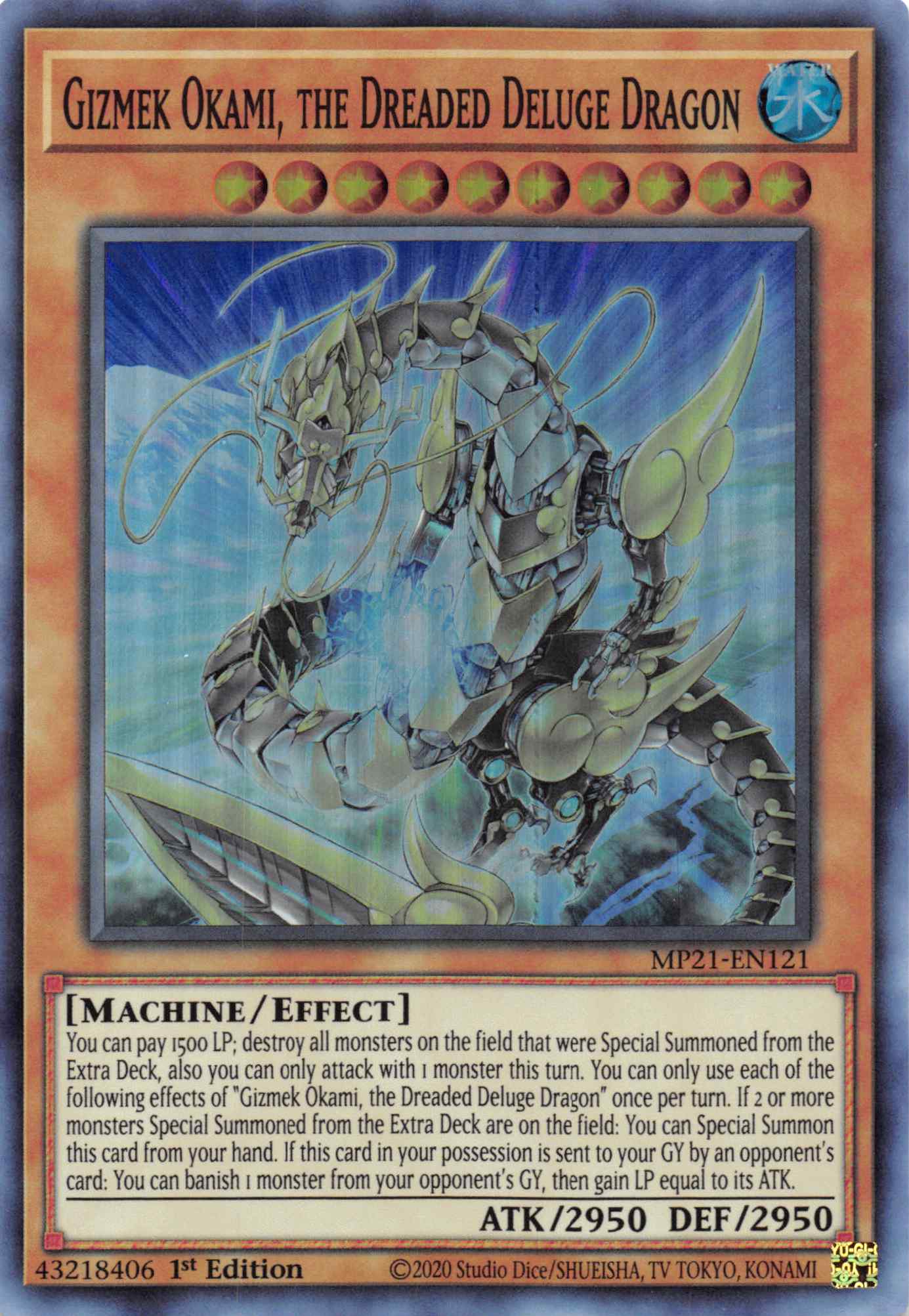 Gizmek Okami, the Dreaded Deluge Dragon [MP21-EN121] Super Rare | L.A. Mood Comics and Games