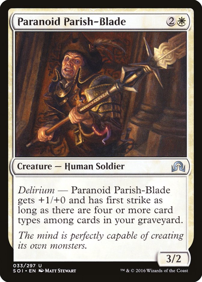 Paranoid Parish-Blade [Shadows over Innistrad] | L.A. Mood Comics and Games