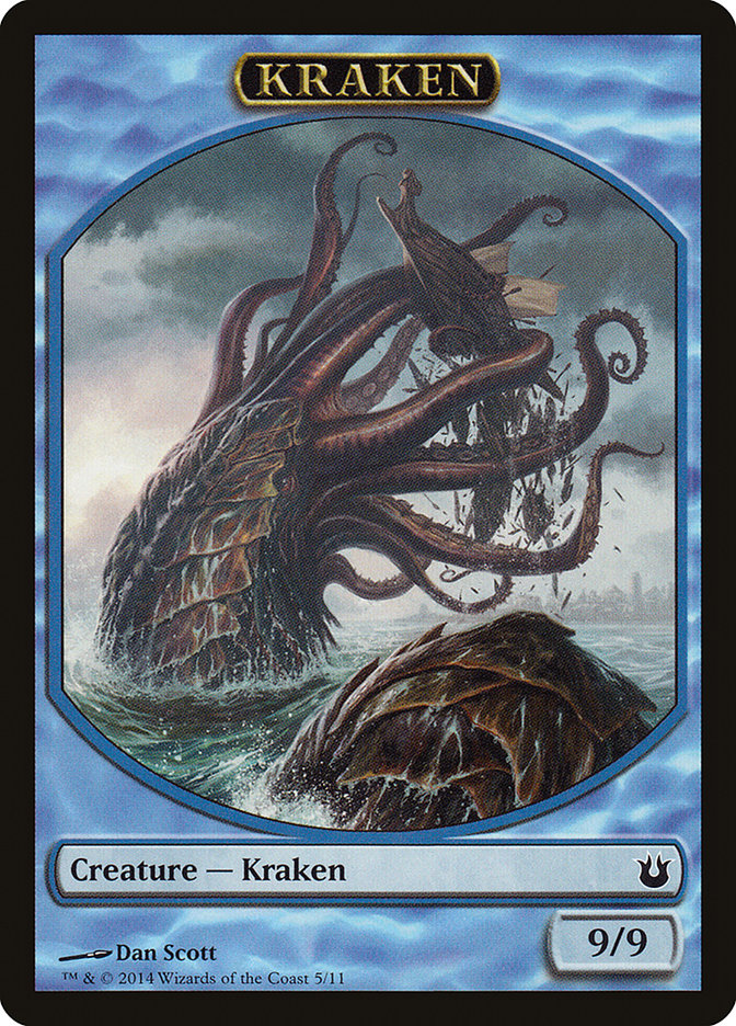 Kraken Token [Born of the Gods Tokens] | L.A. Mood Comics and Games