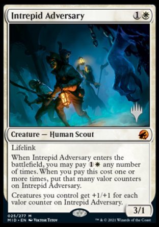 Intrepid Adversary (Promo Pack) [Innistrad: Midnight Hunt Promos] | L.A. Mood Comics and Games