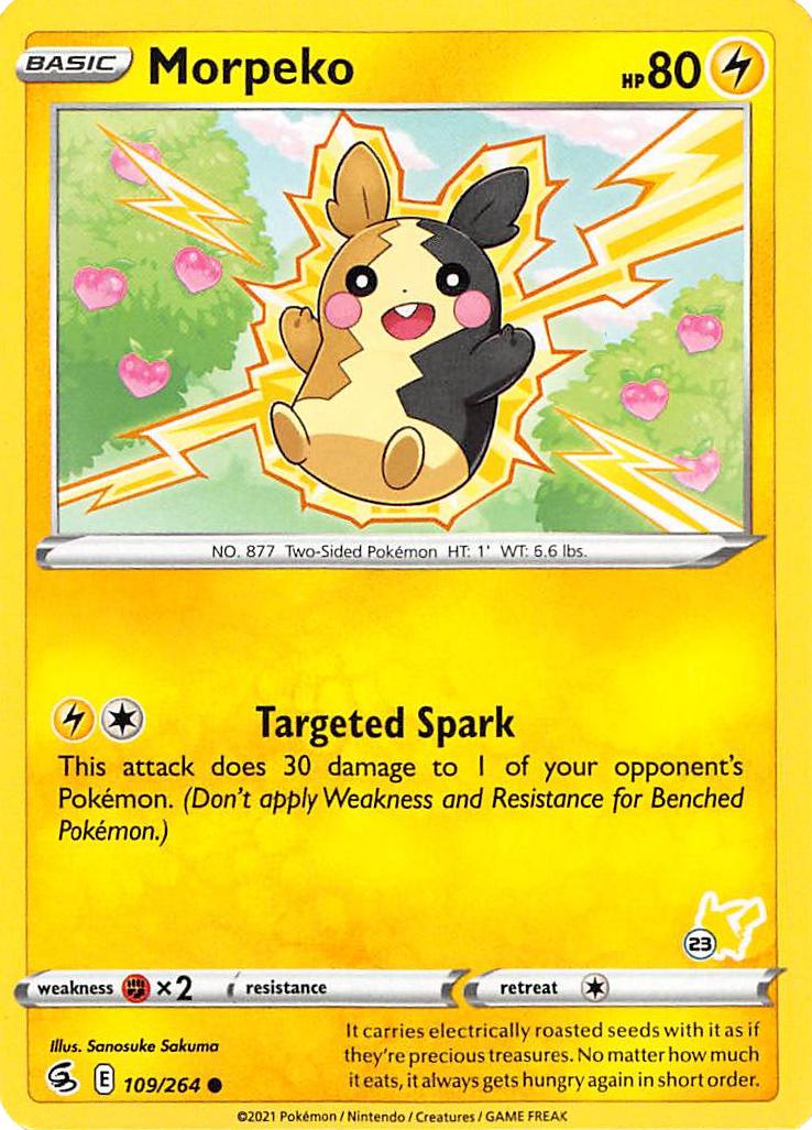 Morpeko (109/264) (Pikachu Stamp #23) [Battle Academy 2022] | L.A. Mood Comics and Games