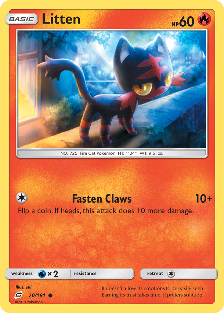 Litten (20/181) [Sun & Moon: Team Up] | L.A. Mood Comics and Games