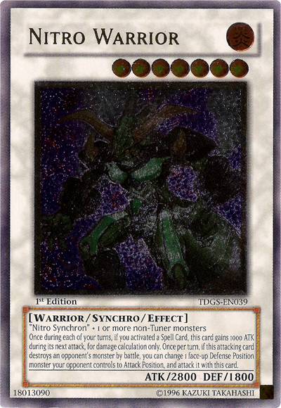 Nitro Warrior [TDGS-EN039] Ultimate Rare | L.A. Mood Comics and Games