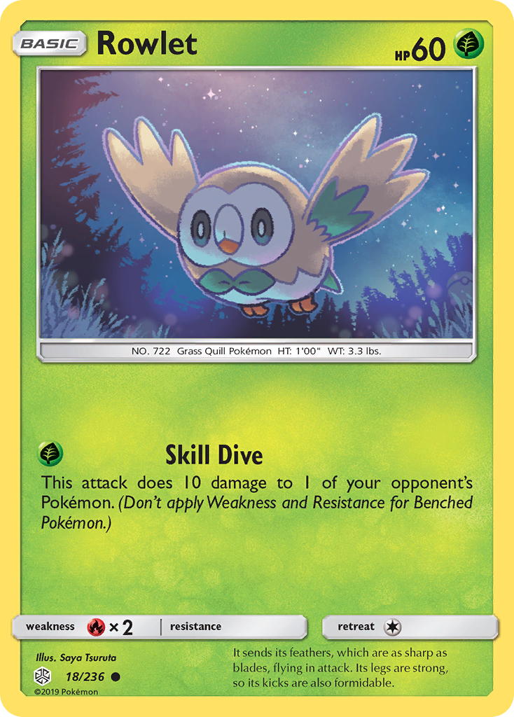 Rowlet (18/236) [Sun & Moon: Cosmic Eclipse] | L.A. Mood Comics and Games