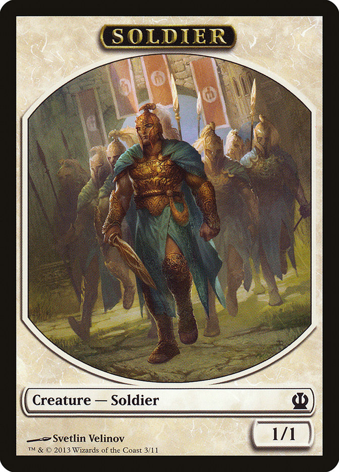 Soldier Token (3/11) [Theros Tokens] | L.A. Mood Comics and Games