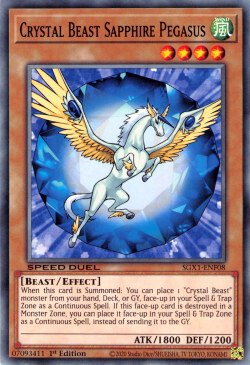 Crystal Beast Sapphire Pegasus [SGX1-ENF08] Common | L.A. Mood Comics and Games