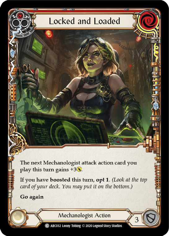 Locked and Loaded (Red) [U-ARC032] (Arcane Rising Unlimited)  Unlimited Rainbow Foil | L.A. Mood Comics and Games