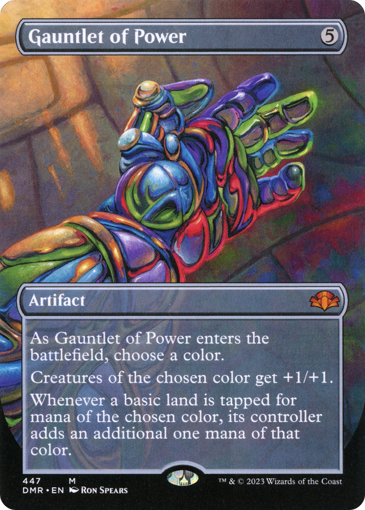 Gauntlet of Power (Borderless Alternate Art) [Dominaria Remastered] | L.A. Mood Comics and Games