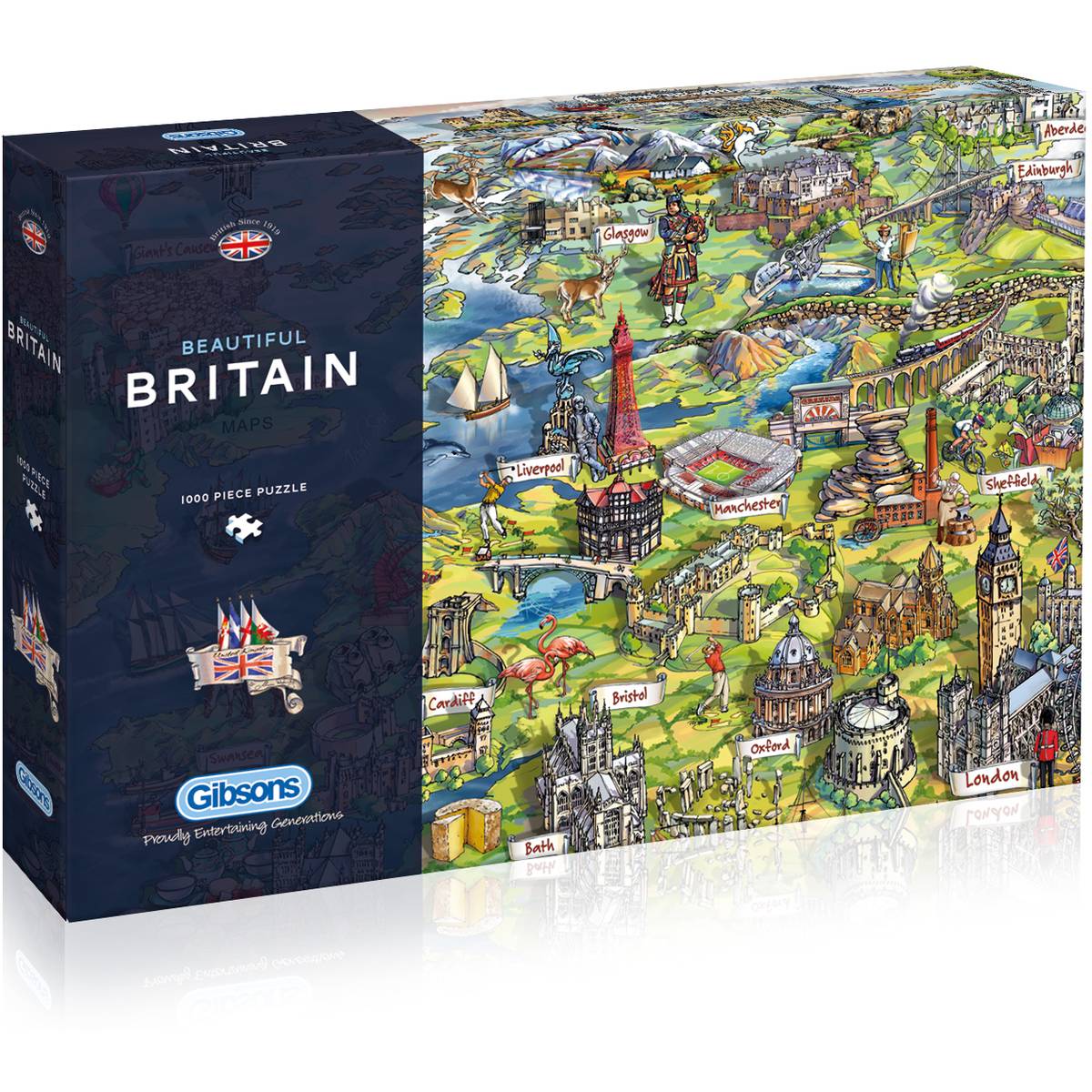 Puzzle: Beautiful Britain (1000pc) | L.A. Mood Comics and Games