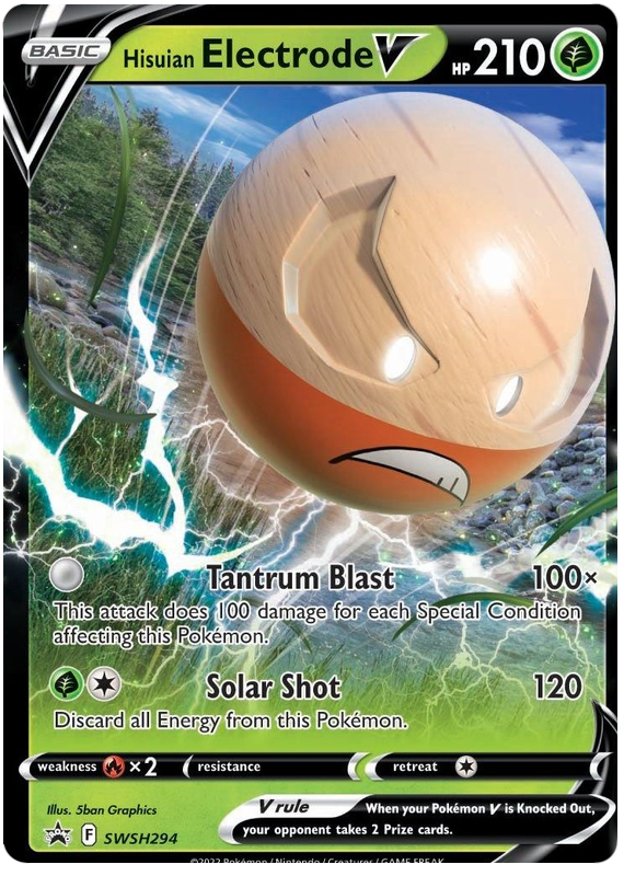 Hisuian Electrode V (SWSH294) (Jumbo Card) [Sword & Shield: Black Star Promos] | L.A. Mood Comics and Games