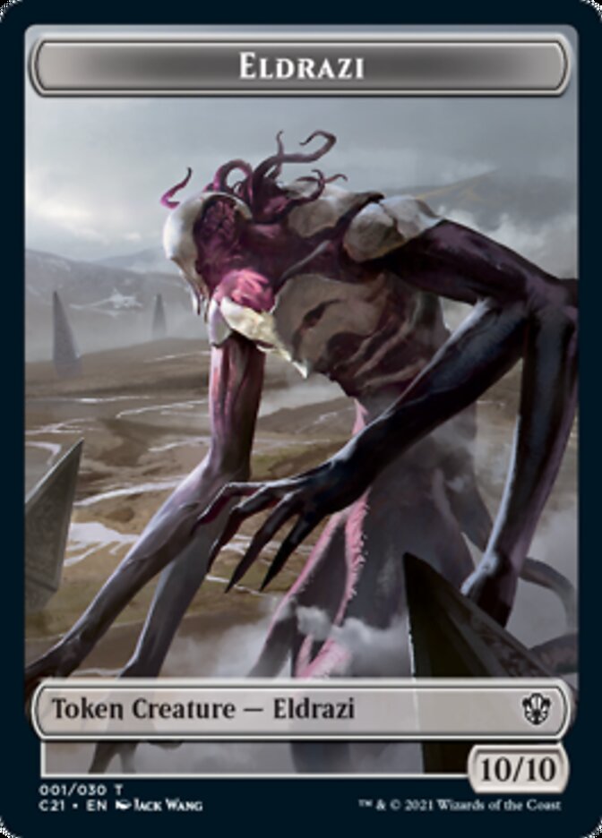 Eldrazi // Champion of Wits Double-Sided Token [Commander 2021 Tokens] | L.A. Mood Comics and Games