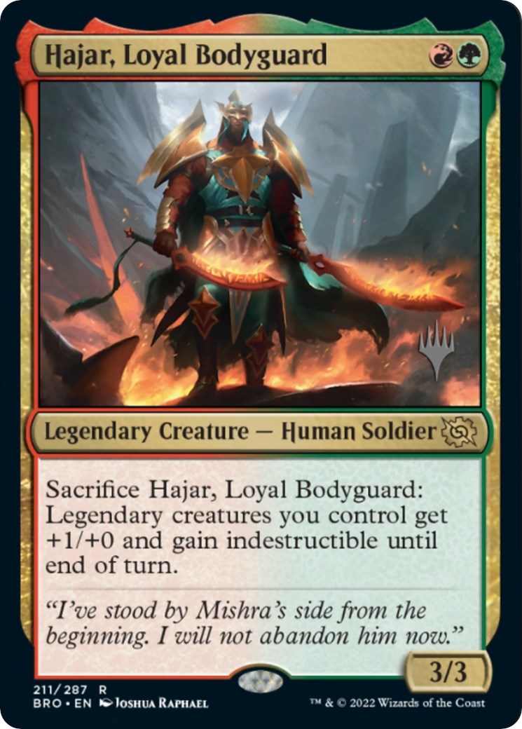 Hajar, Loyal Bodyguard (Promo Pack) [The Brothers' War Promos] | L.A. Mood Comics and Games