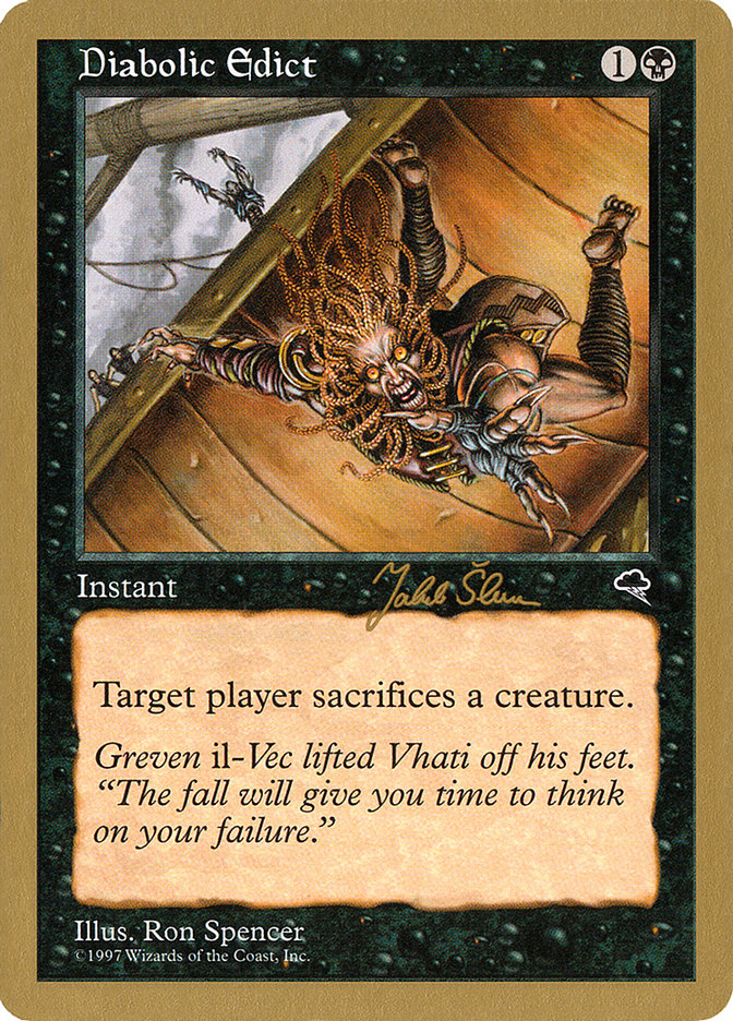Diabolic Edict (Jakub Slemr) [World Championship Decks 1999] | L.A. Mood Comics and Games