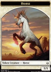 Horse // Warrior Double-Sided Token [Hour of Devastation Tokens] | L.A. Mood Comics and Games