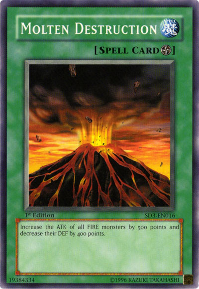 Molten Destruction [SD3-EN016] Common | L.A. Mood Comics and Games