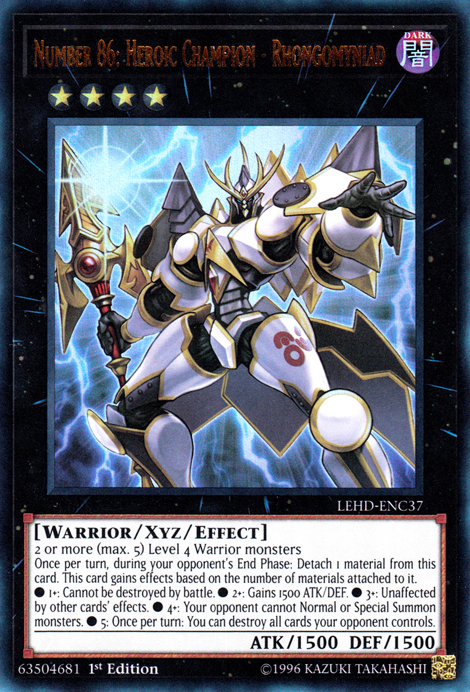 Number 86: Heroic Champion - Rhongomyniad [LEHD-ENC37] Ultra Rare | L.A. Mood Comics and Games