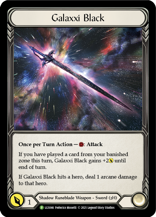 Galaxxi Black [LGS046] (Promo)  Cold Foil | L.A. Mood Comics and Games