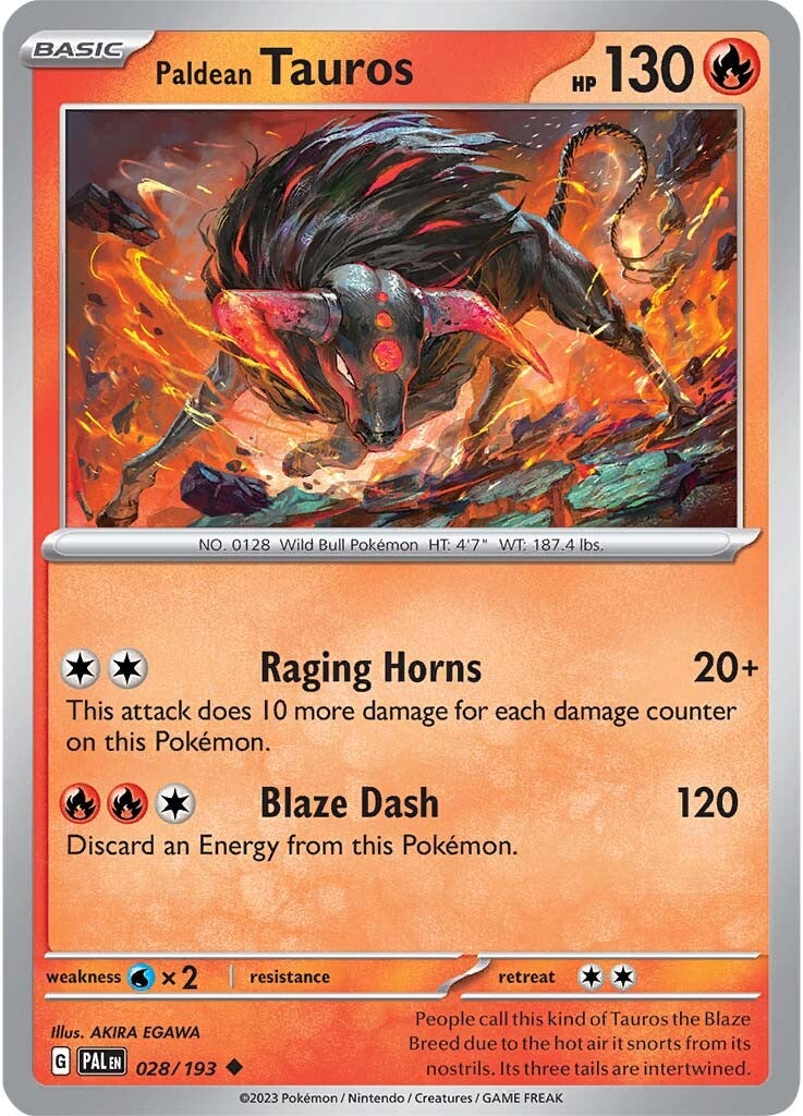 Paldean Tauros (028/193) [Scarlet & Violet: Paldea Evolved] | L.A. Mood Comics and Games