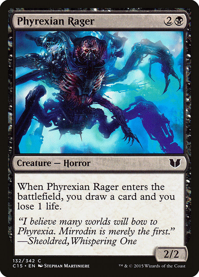 Phyrexian Rager [Commander 2015] | L.A. Mood Comics and Games