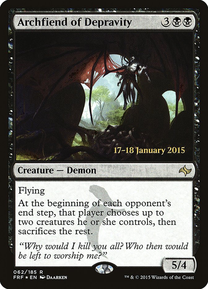 Archfiend of Depravity [Fate Reforged Prerelease Promos] | L.A. Mood Comics and Games