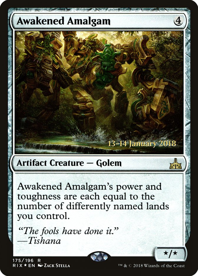 Awakened Amalgam [Rivals of Ixalan Prerelease Promos] | L.A. Mood Comics and Games