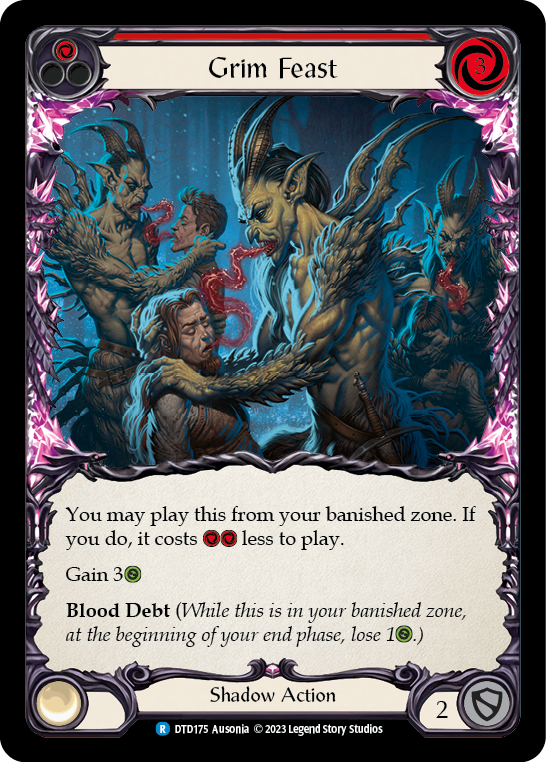 Grim Feast (Red) [DTD175] (Dusk Till Dawn)  Rainbow Foil | L.A. Mood Comics and Games