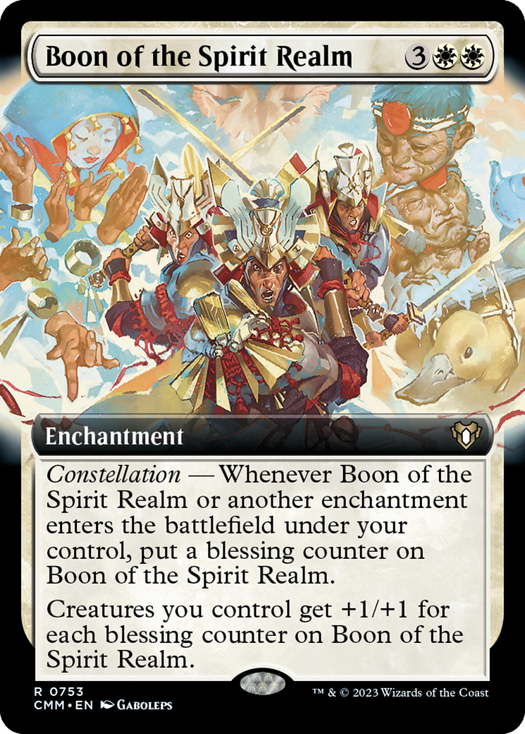 Boon of the Spirit Realm (Extended Art) [Commander Masters] | L.A. Mood Comics and Games