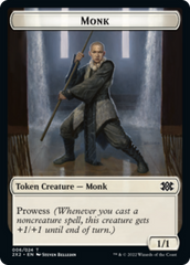 Boar // Monk Double-Sided Token [Double Masters 2022 Tokens] | L.A. Mood Comics and Games