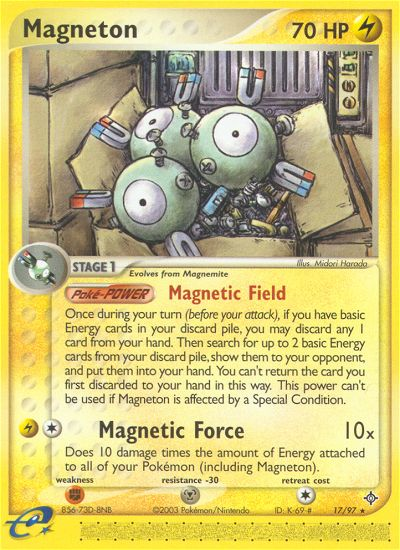 Magneton (17/97) [EX: Dragon] | L.A. Mood Comics and Games