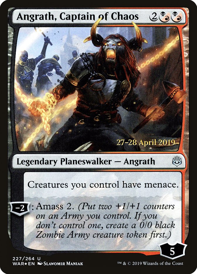 Angrath, Captain of Chaos [War of the Spark Prerelease Promos] | L.A. Mood Comics and Games