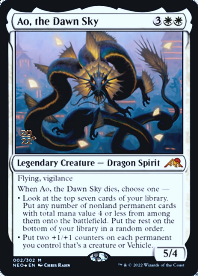 Ao, the Dawn Sky [Kamigawa: Neon Dynasty Prerelease Promos] | L.A. Mood Comics and Games