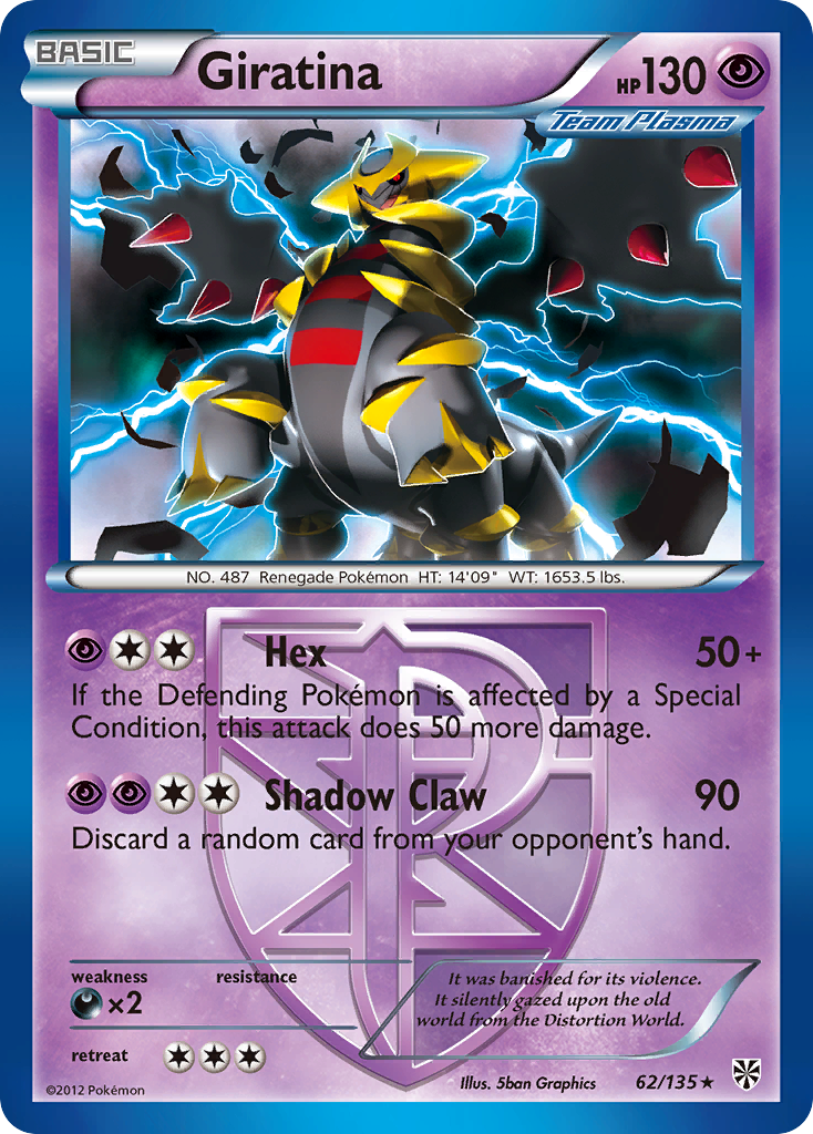 Giratina (62/135) [Black & White: Plasma Storm] | L.A. Mood Comics and Games