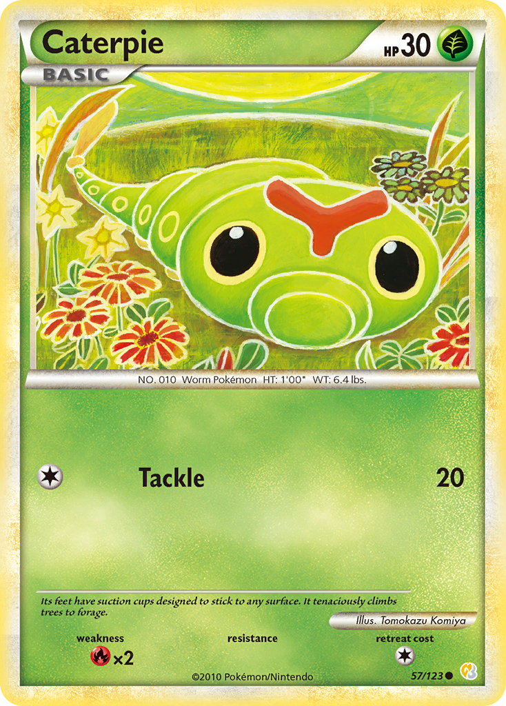 Caterpie (57/123) [HeartGold & SoulSilver: Base Set] | L.A. Mood Comics and Games