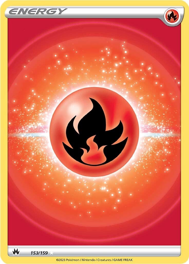 Fire Energy (153/159) (Texture Full Art) [Sword & Shield: Crown Zenith] | L.A. Mood Comics and Games