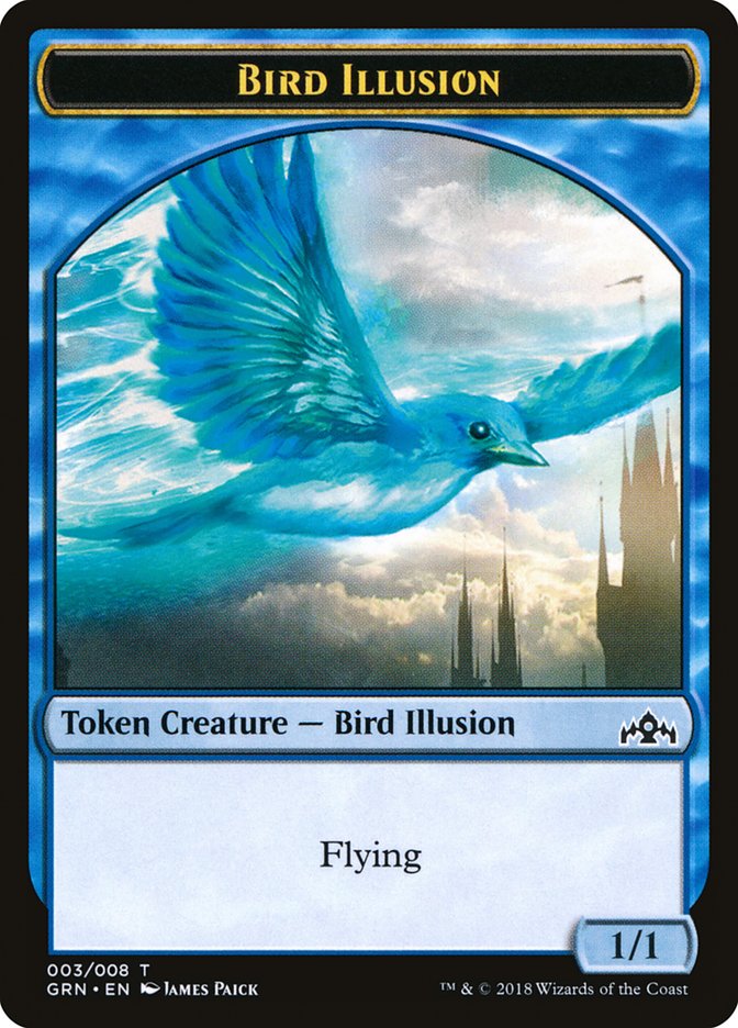 Bird Illusion Token [Guilds of Ravnica Tokens] | L.A. Mood Comics and Games
