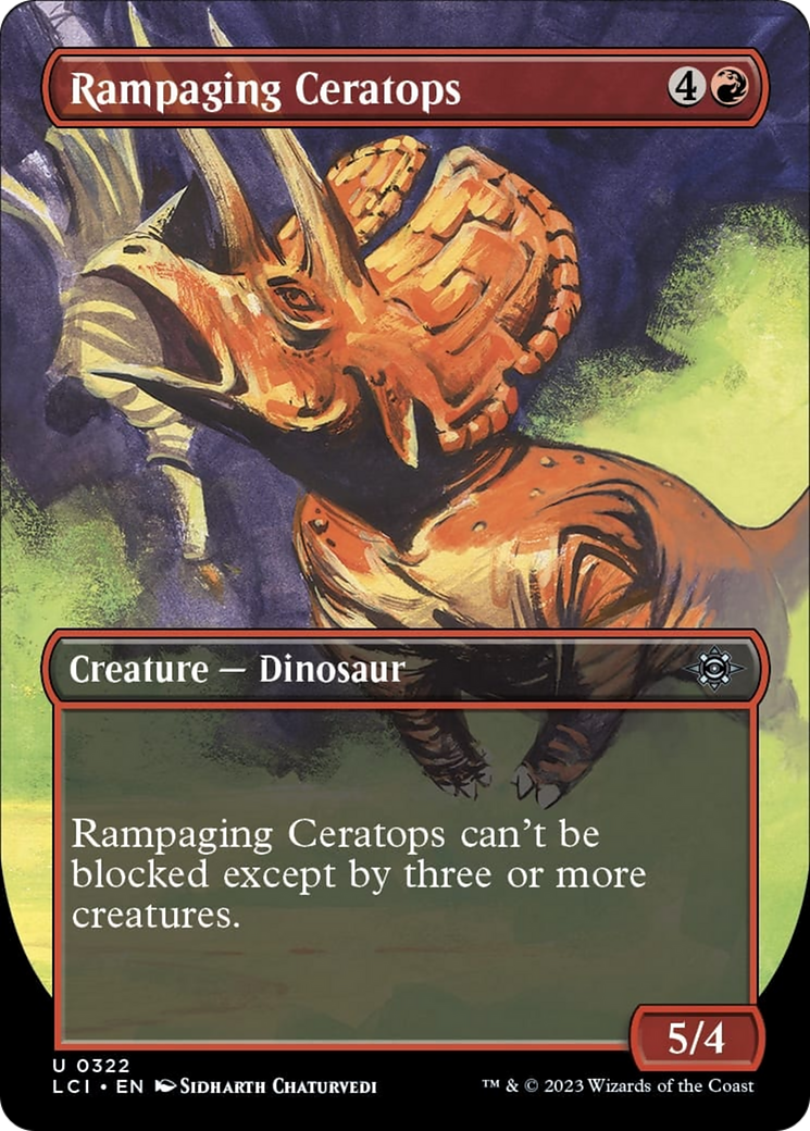 Rampaging Ceratops (Borderless) [The Lost Caverns of Ixalan] | L.A. Mood Comics and Games