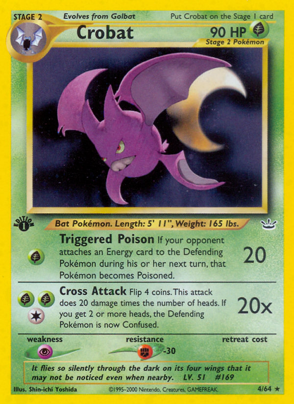 Crobat (4/64) [Neo Revelation 1st Edition] | L.A. Mood Comics and Games