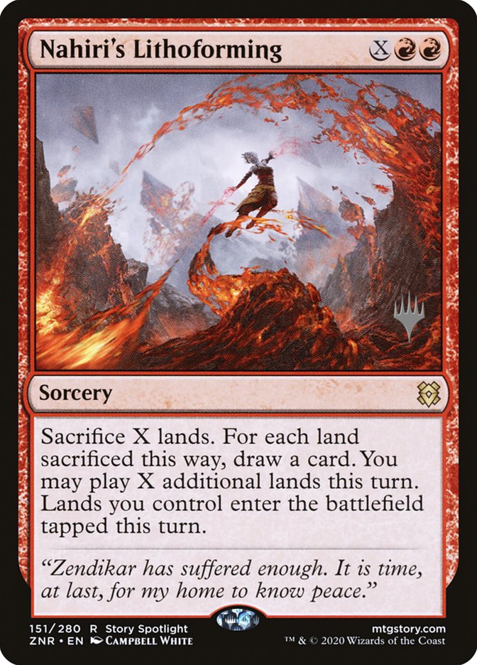Nahiri's Lithoforming (Promo Pack) [Zendikar Rising Promos] | L.A. Mood Comics and Games