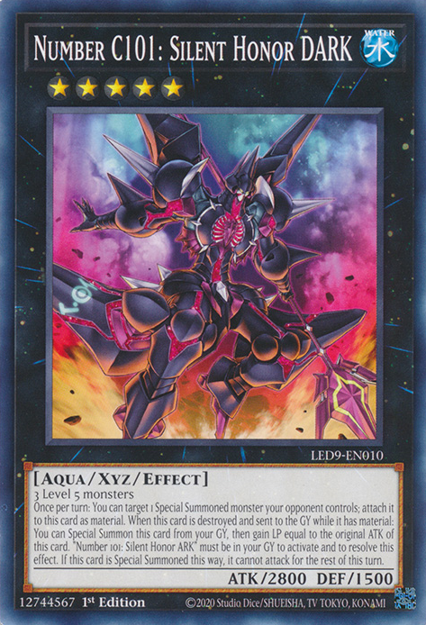 Number C101: Silent Honor DARK [LED9-EN010] Common | L.A. Mood Comics and Games