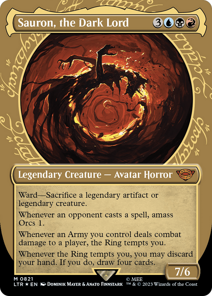 Sauron, the Dark Lord (Showcase) (Surge Foil) [The Lord of the Rings: Tales of Middle-Earth] | L.A. Mood Comics and Games