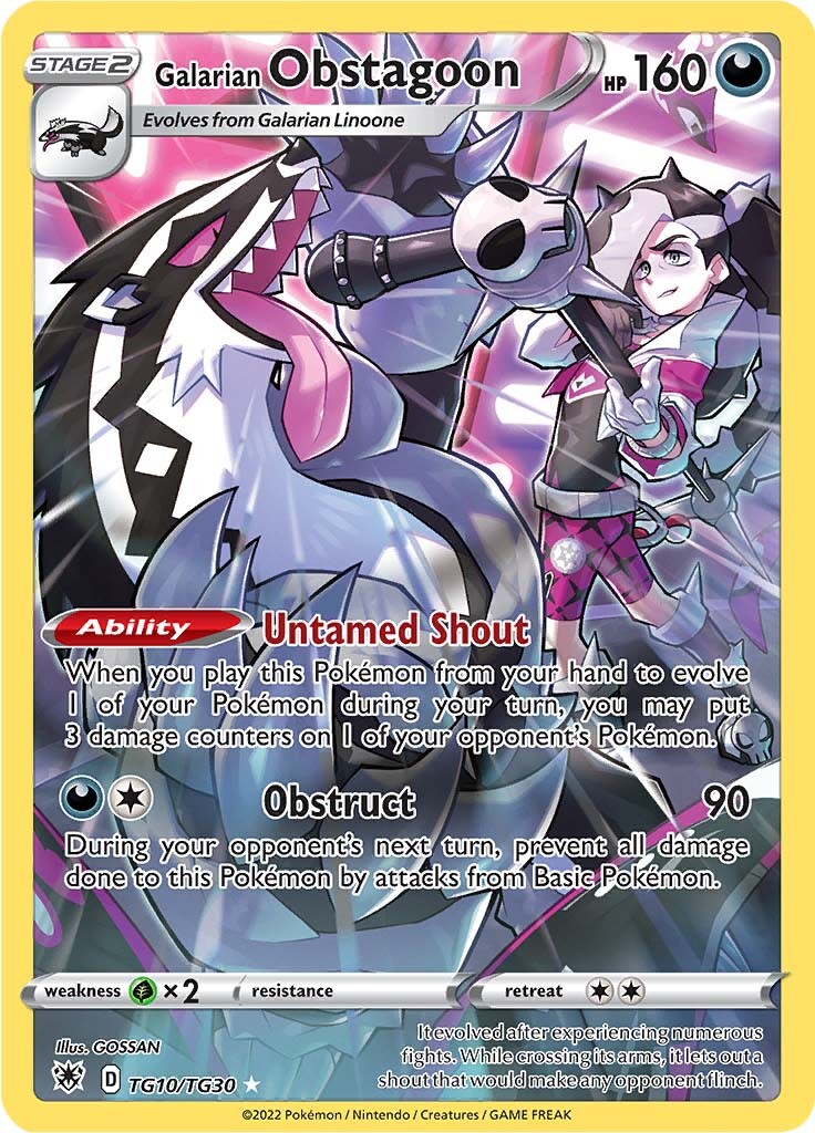 Galarian Obstagoon (TG10/TG30) [Sword & Shield: Astral Radiance] | L.A. Mood Comics and Games