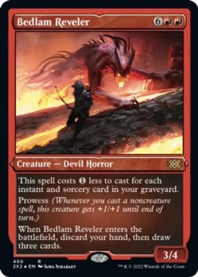 Bedlam Reveler (Foil Etched) [Double Masters 2022] | L.A. Mood Comics and Games