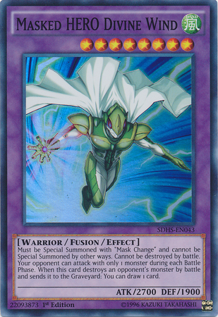 Masked Hero Divine Wind [SDHS-EN043] Super Rare | L.A. Mood Comics and Games
